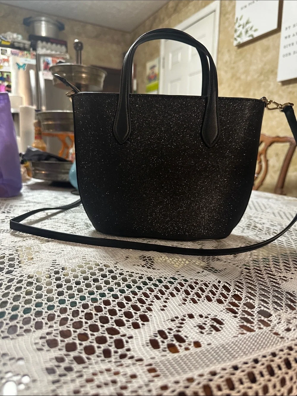 ✨🖤 Kate Spade New York Glimmer Crossbody Tote 🖤✨